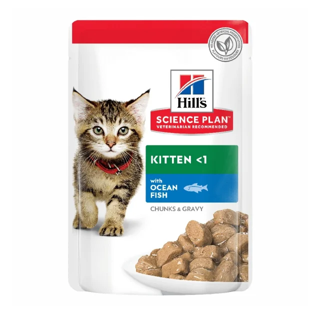 Вологий корм Hill's Science Plan Kitten Ocean Fish для кошенят, з океанічною рибою, 85 г