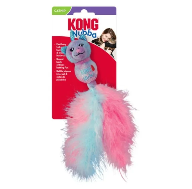Іграшка KONG Wubba Caticorn для котів, дражнилка, 4.45×22.86 см