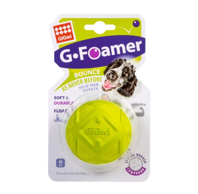 Іграшка GiGwi G-foamer М'яч повнотілий для собак, спінена гума, 6.5 см