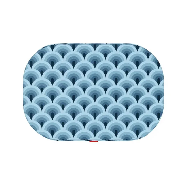 Лежанка Waudog Relax для собак, рисунок "Волны", с сменным чехлом, L, ширина 100 см, длина 70 см