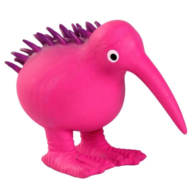 Игрушка Kiwi Walker Птица киви для собак, розовая, 8.5 см.