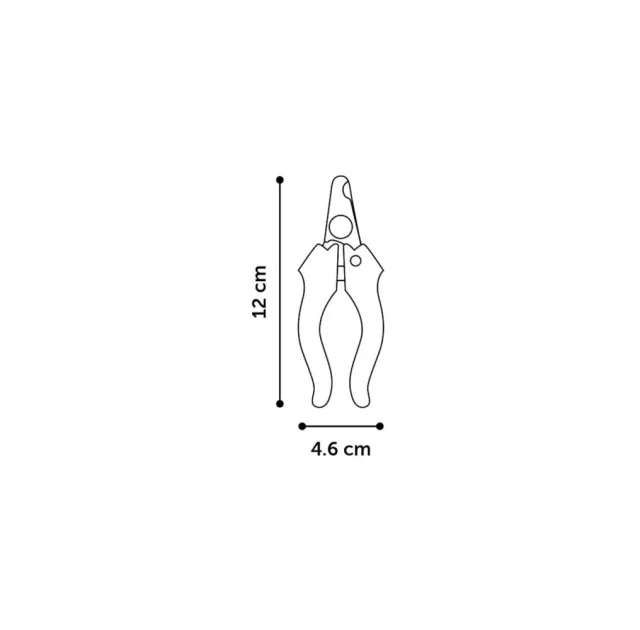 Когтерез Flamingo с ограничителем, для собак, размер S, 12×4.6 см