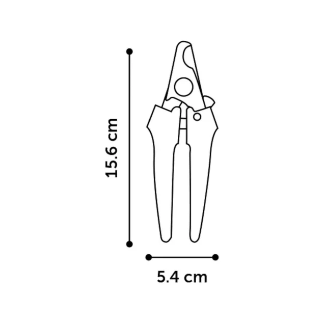 Кігтеріз Flamingo з обмежувачем, для собак, розмір L, 15.6×5.4 см