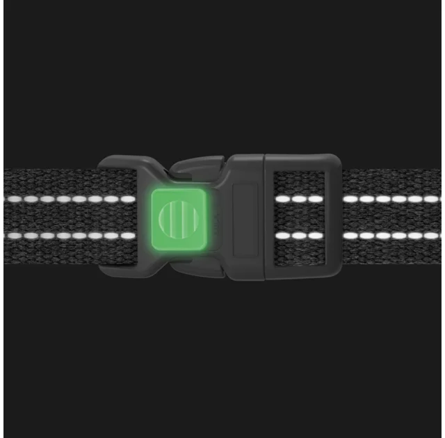 Шлей Waudog Re-cotton анатомическая Н-образный с ручкой и QR-паспортом для собак, светоотражающий, пластиковый фастекс, L, Ш: 25 мм, Д: 60-100 см, зеленый