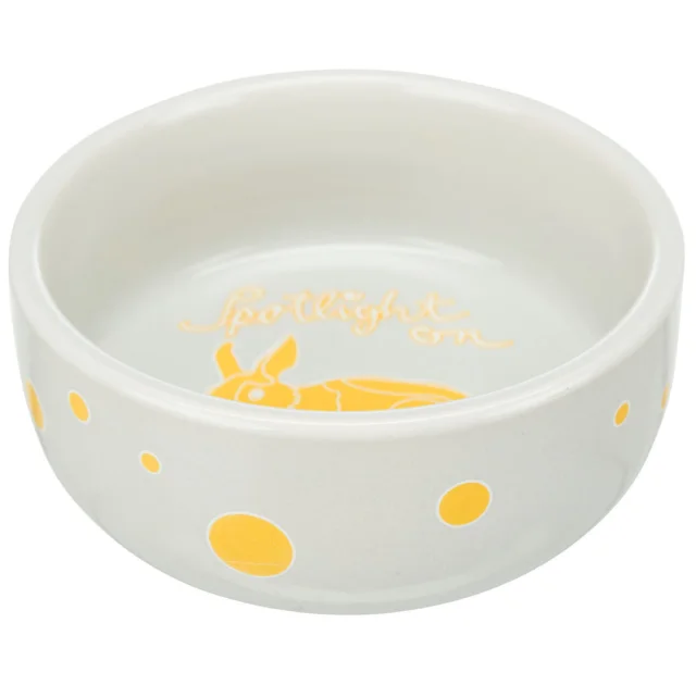 Миска Trixie Ceramic Bowl с принтом кролика, для грызунов, керамическая, диаметр 11 см, 250 мл