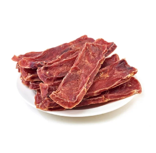 Лакомство Wanpy Soft Venison Jerky Slices для собак, вяленая оленина с уткой, слайсы, 100 г