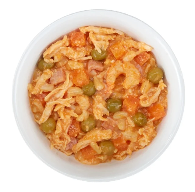 Вологий корм Schesir Taste the World Chicken With Paella, консерви для собак, курка з паельєю в бульйоні, 150 г