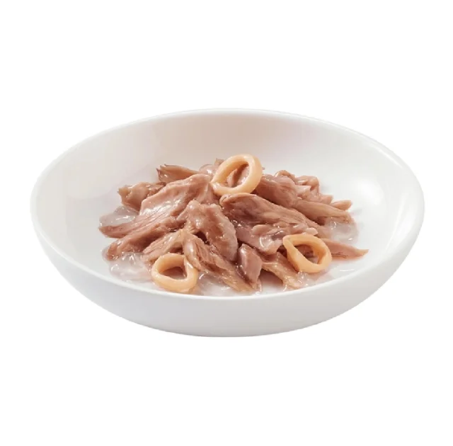 Вологий корм Schesir Tuna with Squid, натуральні консерви для котів, тунець з кальмаром, в желе, 85 г