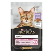 Вологий корм Purina Pro Plan Cat Nutrisavour Delicate для котів з чутливим травленням, з індичкою, 85 г