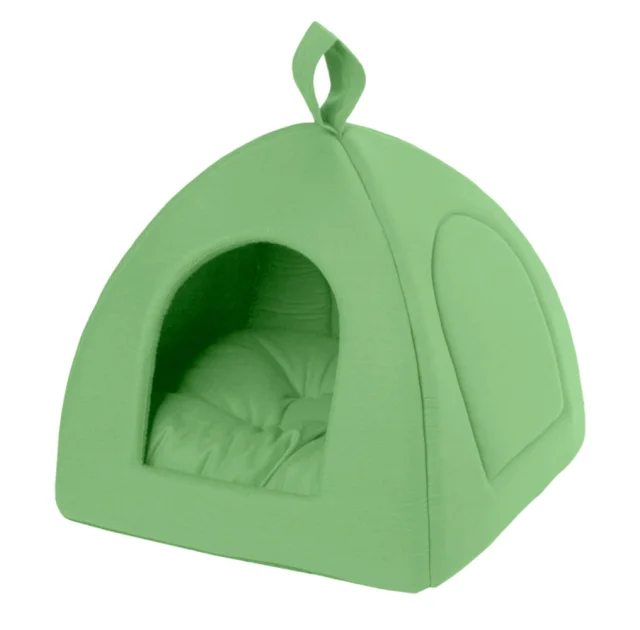 Пирамида Теремок,для животных, XS, ширина 38 см, длина 38 см, В 38 см, салатовый
