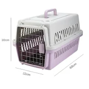 Переноска AnimAll PS-01 для котів та собак, фіолетова, 48×32×30 см