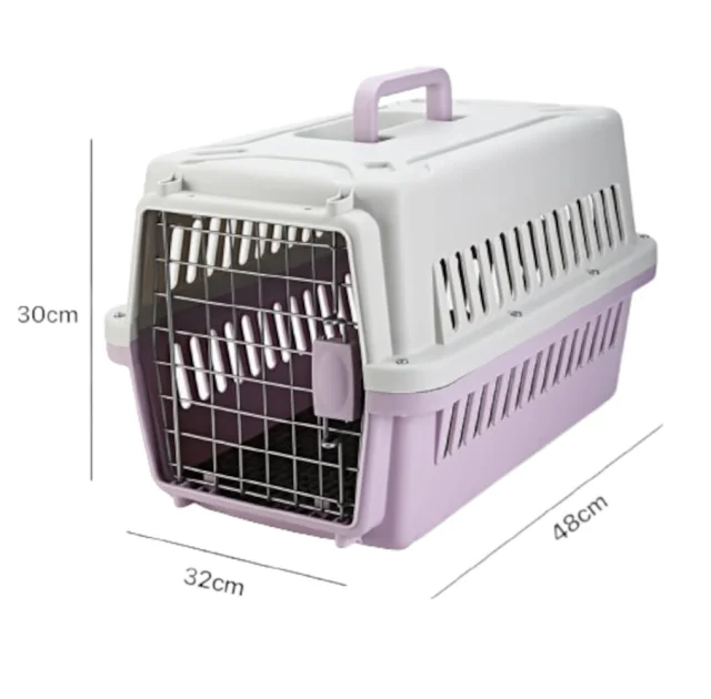 Переноска AnimAll PS-01 для кошек и собак, фиолетовая, 48×32×30 см