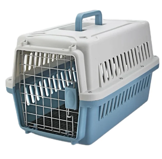 Переноска AnimAll PS-01 для кошек и собак, голубая, 48×32×30 см