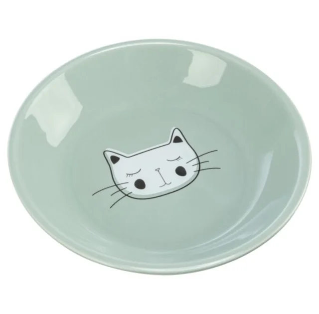 Миска Trixie Ceramic Bowl для котів, пласка, керамічна, діаметр 14 см, 200 мл