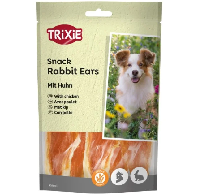 Ласощі Trixie Premio для собак, вуха кролика, 80 г