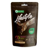 Лакомство Nature's Protection Lifestyle Rabbit Ears With Duck для собак, сушеные кроличьи уши с уткой, 75 г