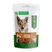 Лакомство Nature's Protection Chicken&Fishskin Roll для собак, рулетики из курицы и рыбьей кожи, 75 г