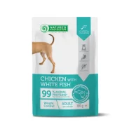 Влажный корм Nature's Protection Weight Control, для контроля веса взрослых собак, курица и белая рыба, 100 г