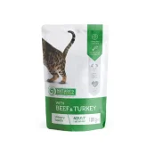 Вологий корм для котів Nature's Protection Urinary з яловичиною та індичкою, 100 г