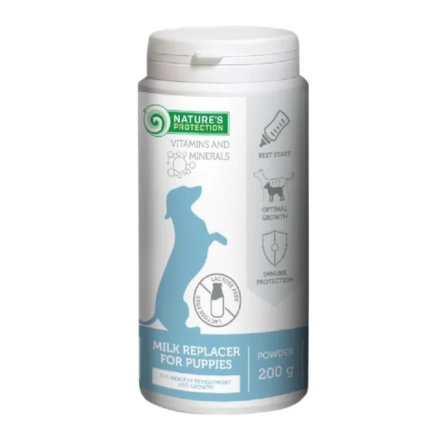 Замінник молока Nature's Protection Puppy-milk для цуценят, 200 г