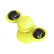 Інтерактивна іграшка AnimAll CrazZzy Cat для кішок, на присосці, жовта