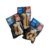 Лакомство AnimAll Dental кость баварская узловая с мясом курицы для собак, 10 шт