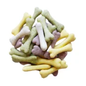 Лакомство AnimAll Crunch Dog, печенье кость mix, размер М, 3 кг