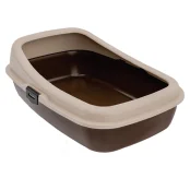 Туалет Irak Plast PT-315 для котів, під наповнювач, бежевий, 61.5×42×23 см