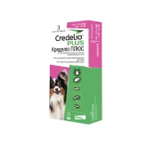 Таблетки Elanco Кределіо Плюс від бліх та кліщів, для собак вагою 2.8-5.5 кг, 3 таблетки, упаковка