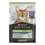 Вологий корм Purina Pro Plan Sterilised для дорослих стерилізованих котів, з качкою, шматочки у підливці, 85 г
