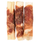 Лакомство Flamingo СНЕК R'HIDE, жевательные ребрышки обернутые мясом утки, для собак, 1,6 кг (16 шт, 15 см)