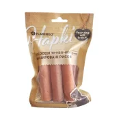 Лакомства Flamingo Трубочки лососеві, фаршировані рисом, для собак, 75 г