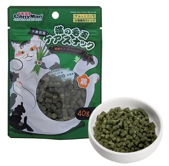 Лакомство CattyMan Hairball Care Chicken Bits функциональные кусочки курицы, для выведения шерсти, для кошек, 40 г