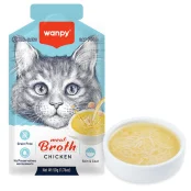 Беззерновий вологий корм Wanpy Meat Broths Chicken для котів, з куркою, суп, 50 г