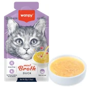 Беззерновий вологий корм Wanpy Meat Broths Duck для котів, з качкою, суп, 50 г