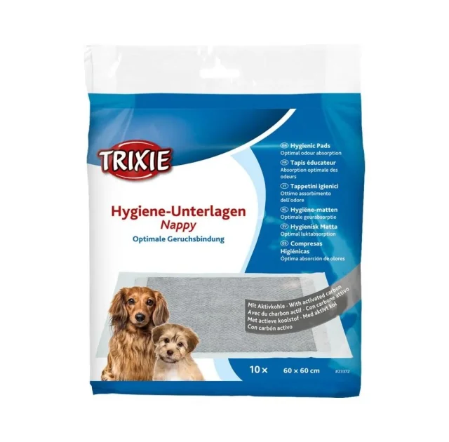 Пеленки Trixie впитывающие с активированным углем, 60х60 см (10шт/уп)