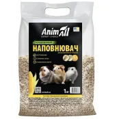 Наповнювач AnimAll кукурудзяний  для туалетів, для гризунів, 1 кг