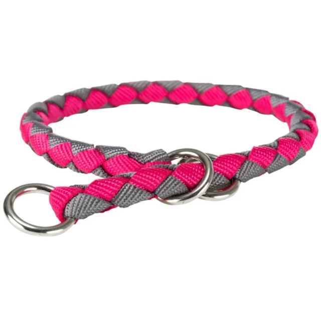 Нашийник-зашморг Trixie Cavo, розмір M, 39–45 см × 12 мм, фуксія/графіт