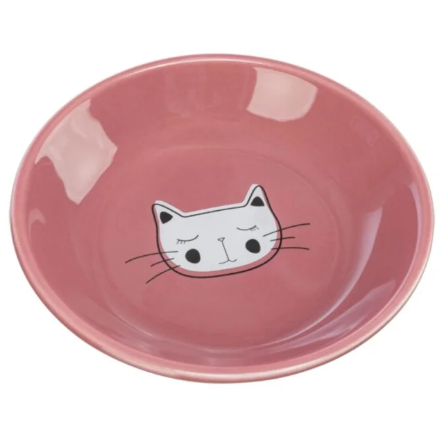 Миска Trixie Ceramic Bowl для котів, пласка, керамічна, діаметр 14 см, 200 мл