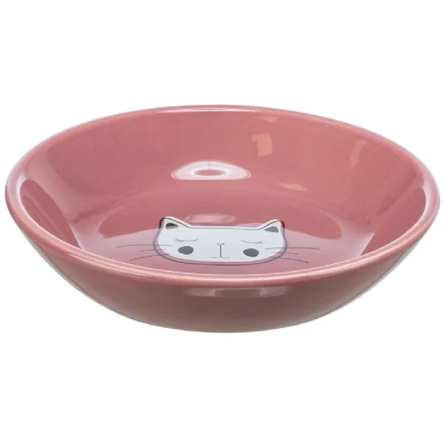 Миска Trixie Ceramic Bowl для котів, пласка, керамічна, діаметр 14 см, 200 мл