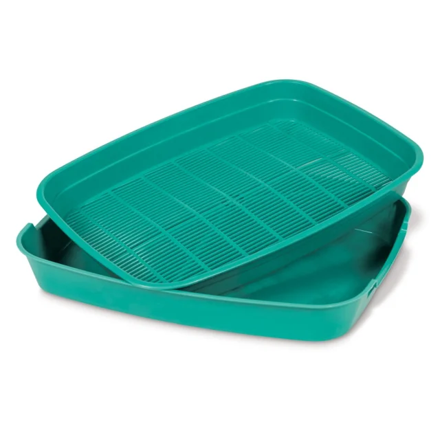 Туалет Природа №1 для кошек, с сеткой, 34.5×26×5 см