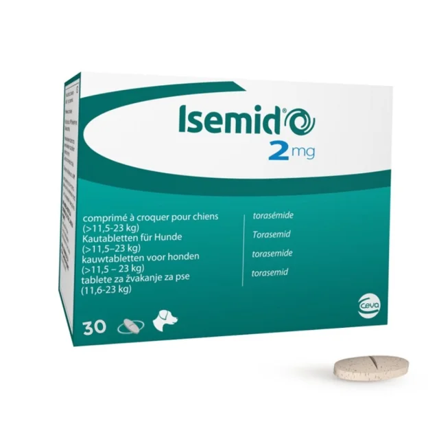 Таблетки Ceva Ісемід для собак, 2 мг (206 мг), блістер 10 табл