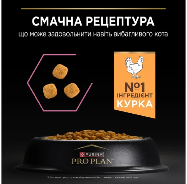 Сухой корм Purina Pro Plan Sterilised Delicate для стерилизованных кошек с чувствительным пищеварением, с курицей, 1.5 кг