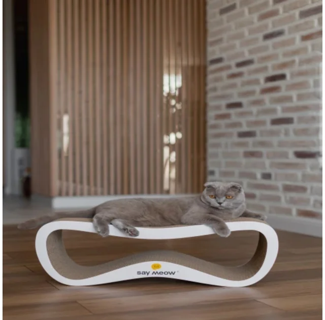 Кігтеточка-лежанка Say Meow Grace для котів, гофрокартон, 67×27×24 см