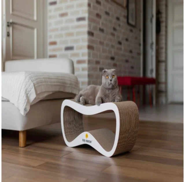 Кігтеточка-лежанка Say Meow Grace для котів, гофрокартон, 67×27×24 см
