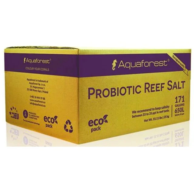 Сіль рифова з пробіотиками Aquaforest Probiotic Reef Salt, 25 кг