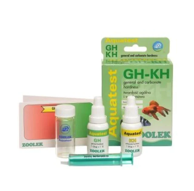 Тест жорсткість води Zoolek Aquatest GH-KH, 0,098 кг, 9 x 3,5 x 13,5 см (комплект)