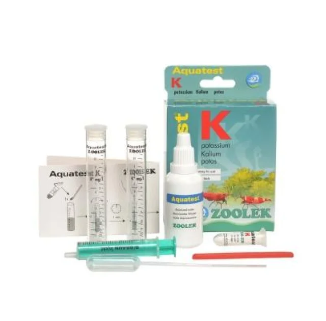 Тест на вміст калію Zoolek Aquatest K, 0,086 кг, 9 x 3,5 x 13,5 см (комплект)