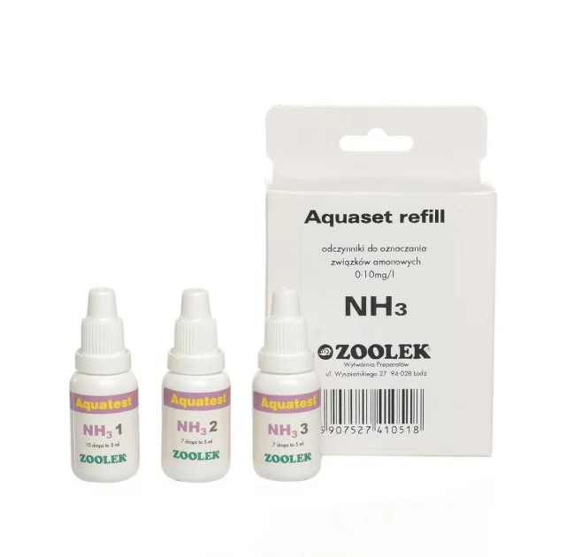 Тест змісту амонію - аміаку (NH3_NH4 +) Zoolek Aquatest NH3, 0,09 кг, 9 x 3,5 x 13,5 см (реагент)