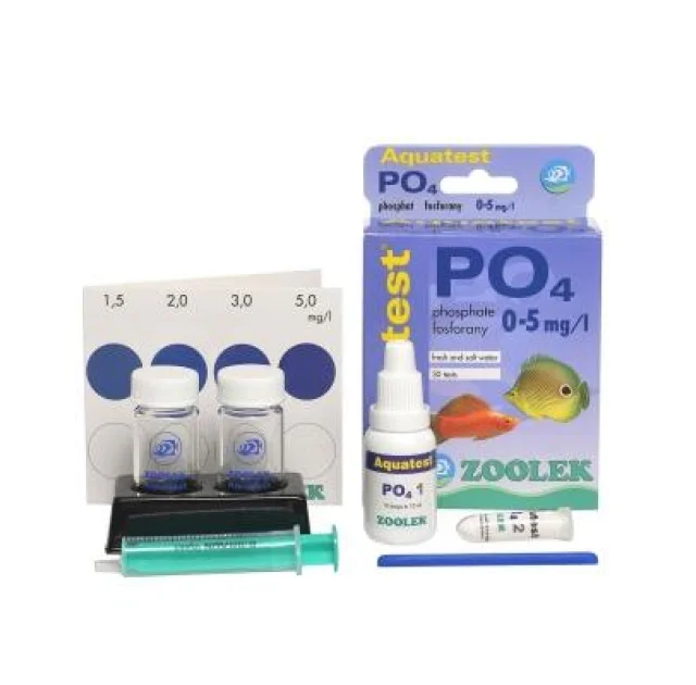 Тест на фосфати Zoolek Aquatest PO4, 0,092 кг, 9 x 3,5 x 13,5 см (комплект)